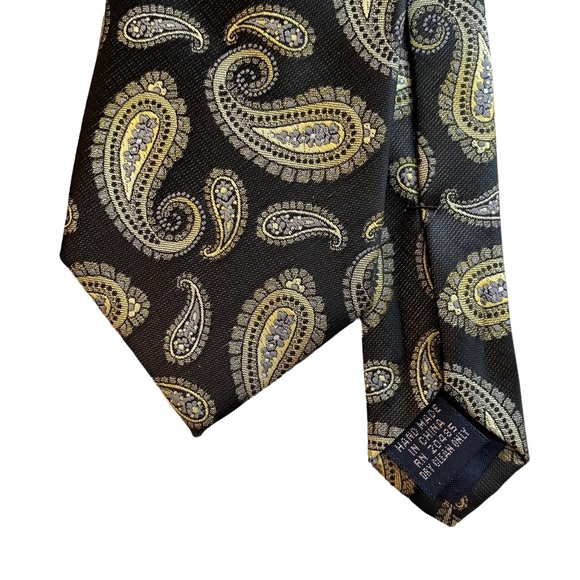 Pierre Cardin Paisley Slim Fit Tie - Picture 5 of 8